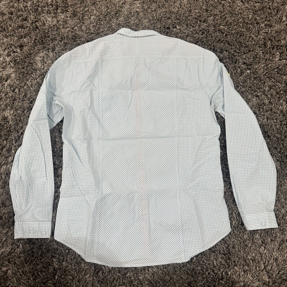 BOSS Hugo Boss Men's Checkered Shirt in Light Blue, Size L - Picture 8 of 8